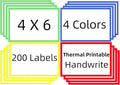 6" x 4" Large Moving Labels for Boxes Color-Coded Label Stickers for Moving for by Unknown