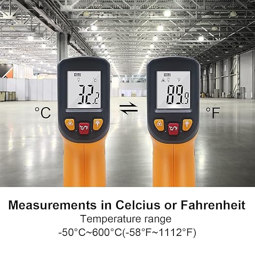Ketotek Digital Infrared Thermometer Temperature Gun -58°F-1112 °F Handheld Non - Image 5