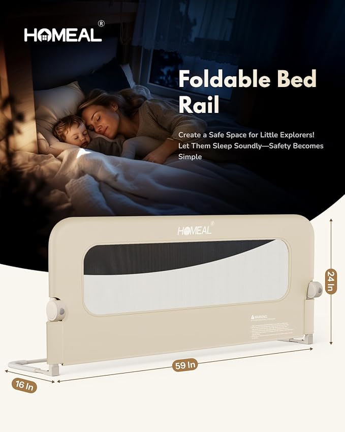 HOMEAL Toddler Bed Rails - Image 6