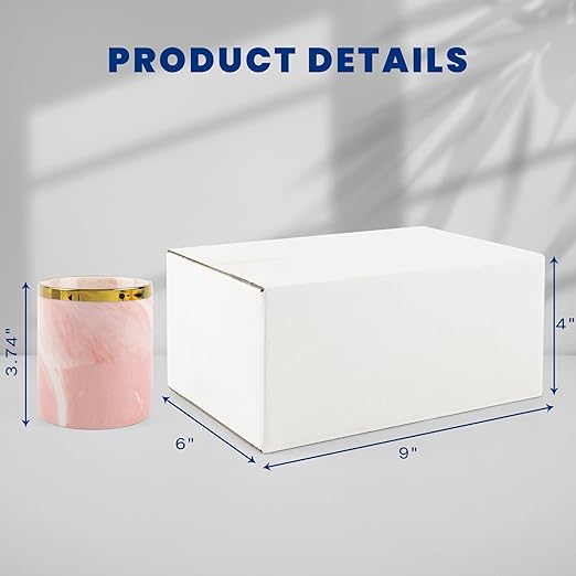 Golden State Art 9x6x4 Inches White Shipping Boxes 28 Pack, Corrugated - Image 2