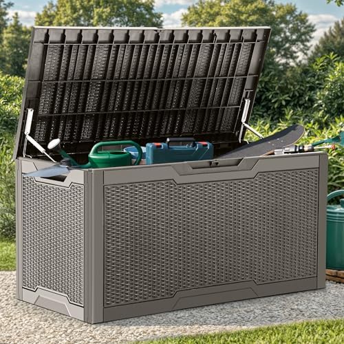YITAHOME 100 Gallon Resin Deck Box by YITAHOME