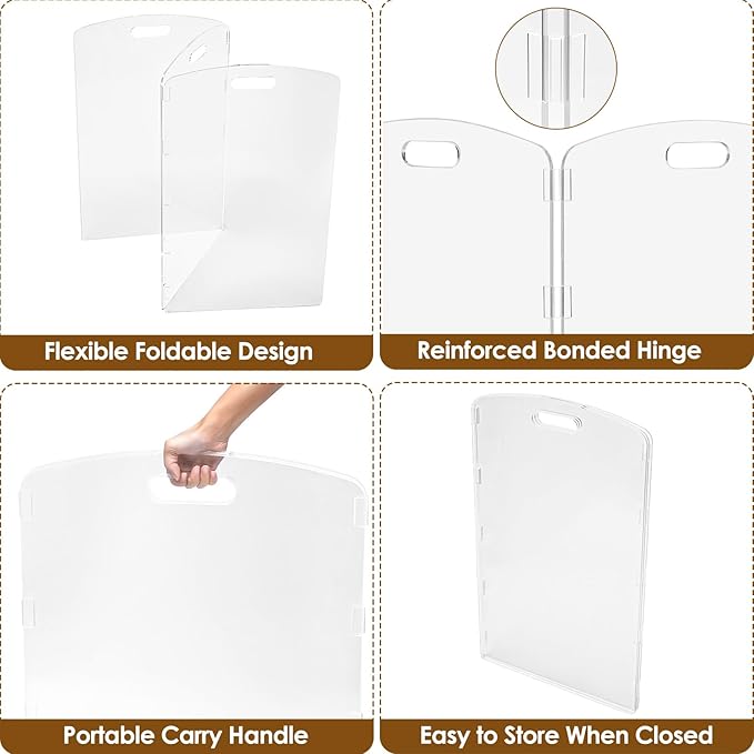 Modern Frame Clear Acrylic Freestanding Dog Gate - Image 6
