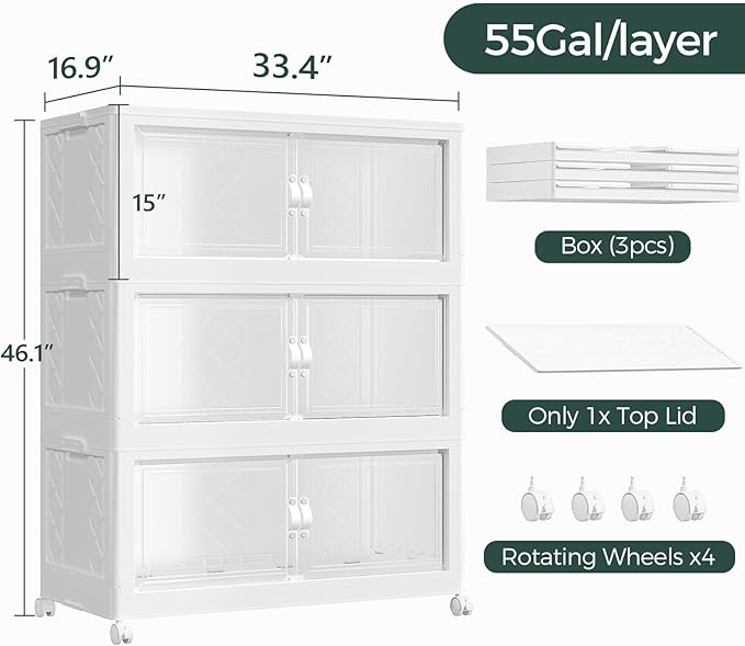165Gal Stackable Storage Bins - Image 2