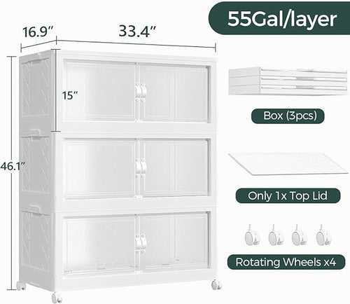 165Gal Stackable Storage Bins - Image 2
