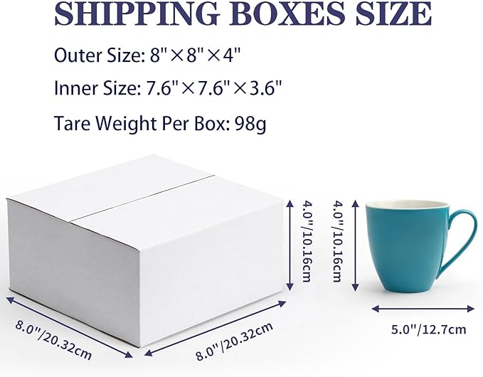 Small Shipping Boxes 8x8x4 Inch set of 40, Moving and Storage - Image 6