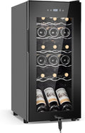 Tylza 18 Bottles Wine Fridge, Wine Cellar by TYLZA