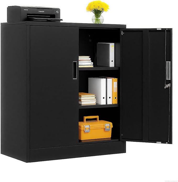 BESFUR Metal Storage Cabinet 36" H, Garage Storage Cabinet by BESFUR