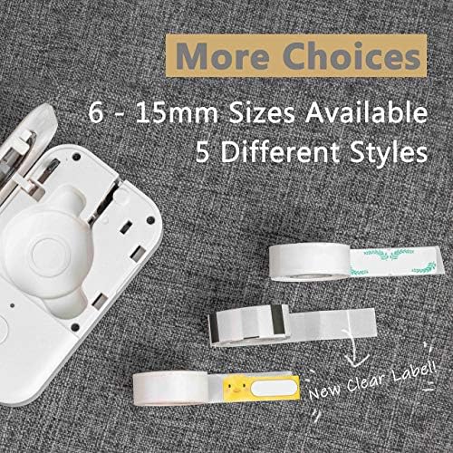 Phomemo Adhesive Labels for D30 Portable Thermal Label Maker, 1/2" X2 1/4" (14mm X 60mm) 110 Labels/Roll, D30 Thermal Printing Label Paper, 3 Roll,White - Image 6