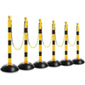 Amylove Plastic Stanchion Post Set, Traffic Warning Line Stanchion Crowd by Amylove