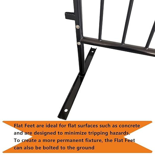 2 Pack 8.5 Ft Steel Crowd Control Heavy Duty Interlocking Steel Safety Barriers - Image 6