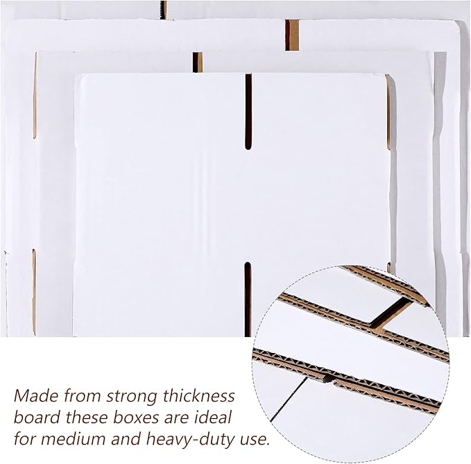Outus 32 Pack 4 Sizes Shipping Boxes Mailers Corrugated Cardboard Box Kraft - Image 4