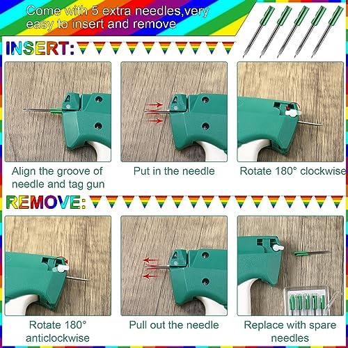 Chumia 3576 Pcs Chumia Stitch Gun for Clothes, Tagging Gun, Colorful - Image 2