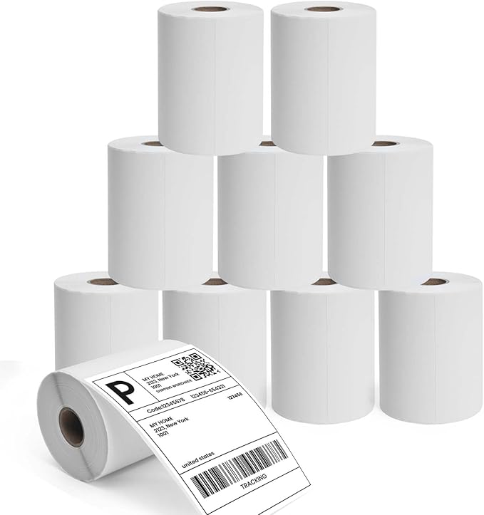 ADHES 4x6 Thermal Shipping Labels 10 Pack – 220 Labels Per Roll, 2200 Total by ADHESTAPEPERSUITOFPERFECTION