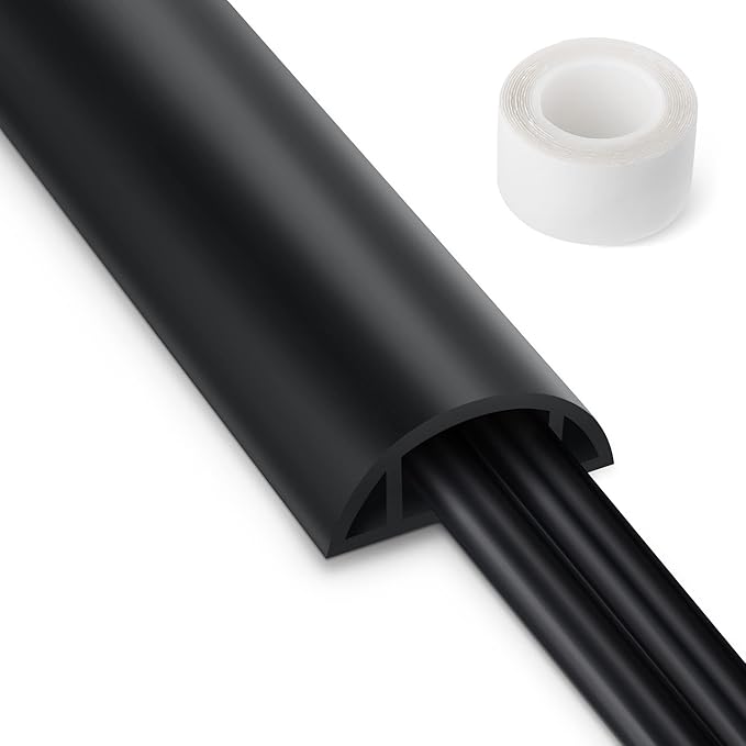 3FT PVC Cord Hider, Soft Wire Covers by LZEOY