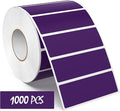 3 × 1 Inches Purple Rectangle Color Coding Labels 1000 PCS, Self-Adhesive by Meitaat