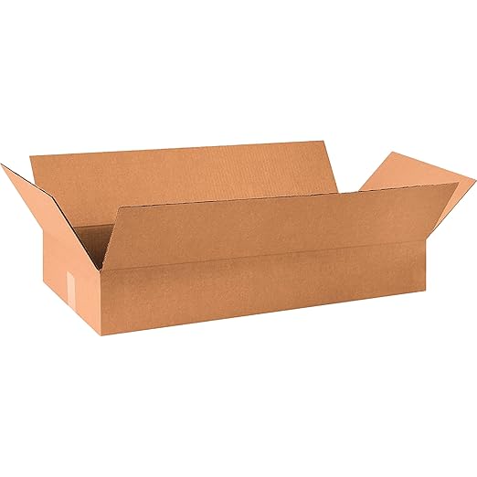 TAPE LOGIC 36x18x6 Flat Corrugated Boxes, 36L x 18W x 6H, Storage Box by TapeLogic