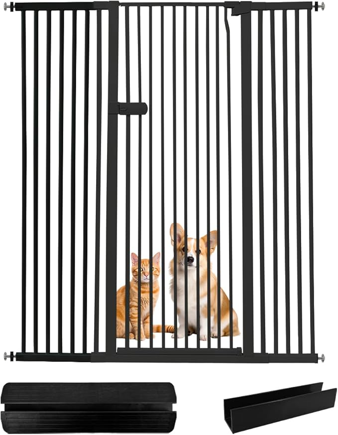 Lumizone Extra Tall Cat Gate 61.02" High Pressure Mounted Extra Wide 2025 New by Lumizone
