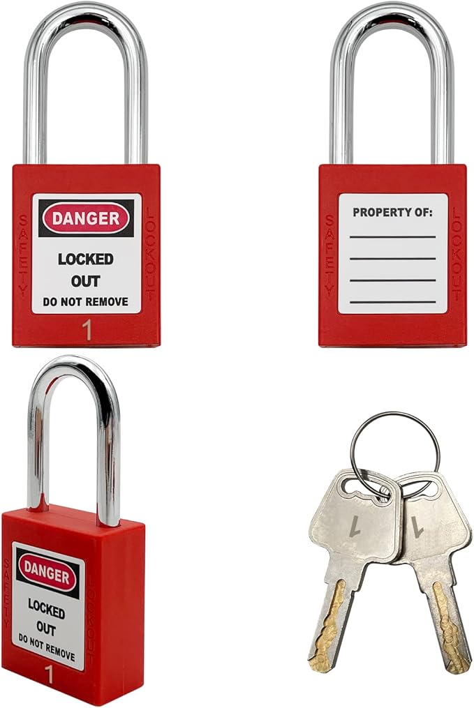 Lockout Tagout Locks, Safety Padlock, Loto Locks Keyed Differently Lock Out Tag - Image 5