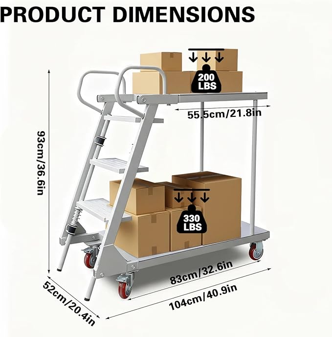 Heavy Duty Platform Truck Cart, Flatbed Cart - Image 3