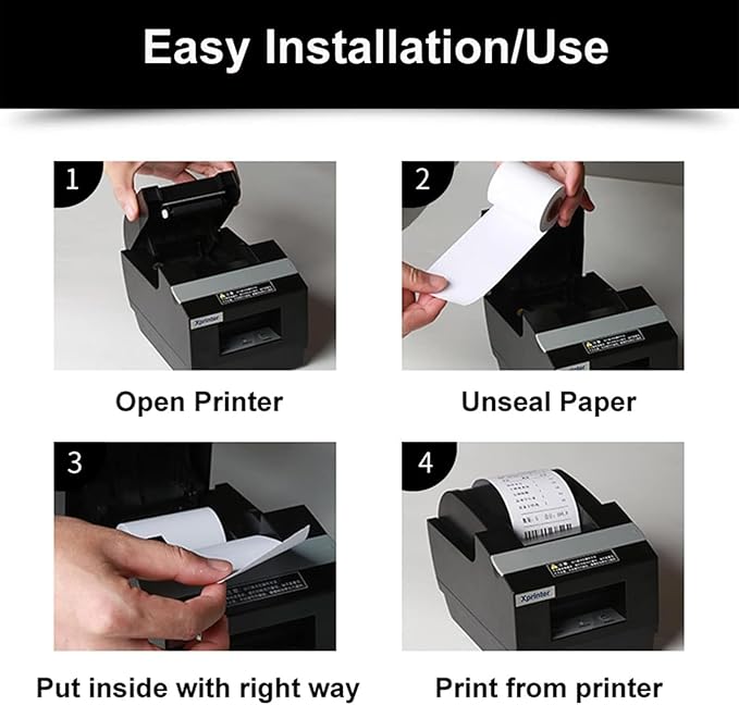 Sticky Thermal Receipt Paper 3 1/8" x 170' | 6 Rolls Linerless Wrinkle-Free - Image 6