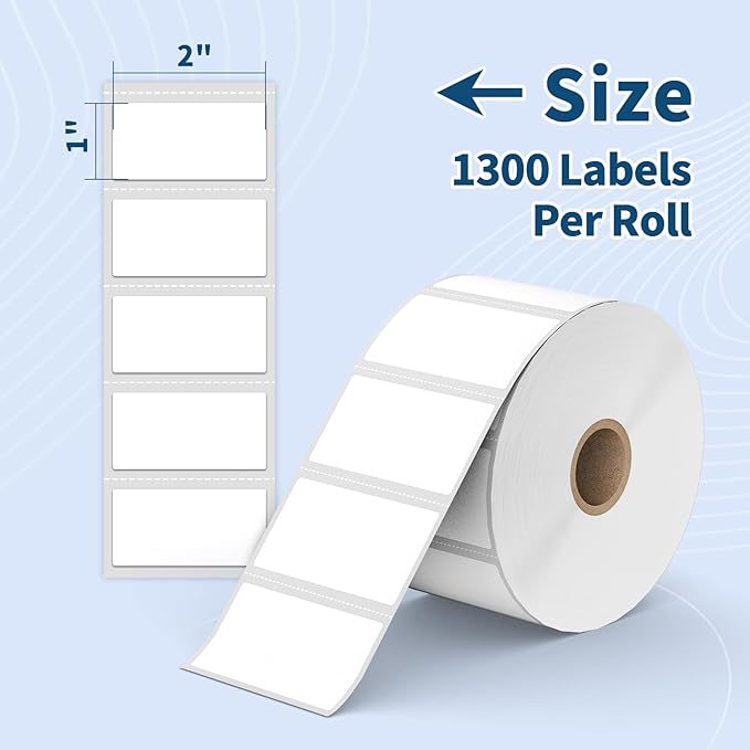 Tacnology 24 Rolls 2" X 1" Direct Thermal Labels - Image 2