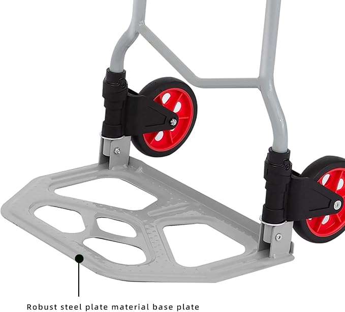 LEADALLWAY Dolly Cart Folding Hand Truck and Dolly, Steel Portable Cart - Image 5