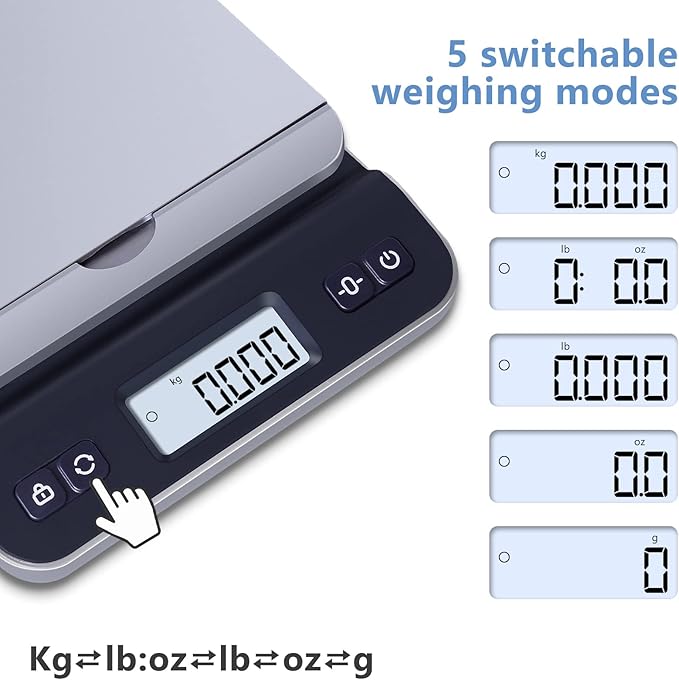 QP Shipping Scale, 86lb/0.1oz High Accuracy Digital Postal Scale - Image 5