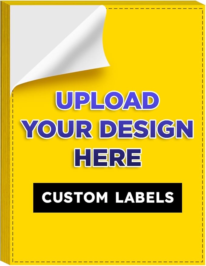 Custom Bright Neon Color Labels, Print Your Own Stickers, Upload Your Design by SSuperfinePrinting