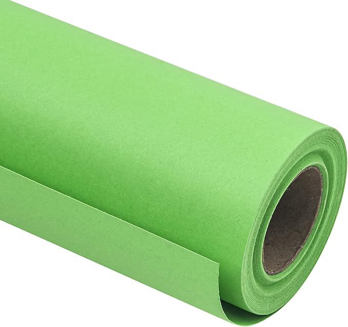 RUSPEPA Light Green Kraft Paper Roll by RUSPEPA