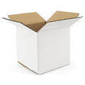 Golden State Art 4x4x4 Inches White Shipping Boxes 28 Pack, Corrugated by GoldenStateArt