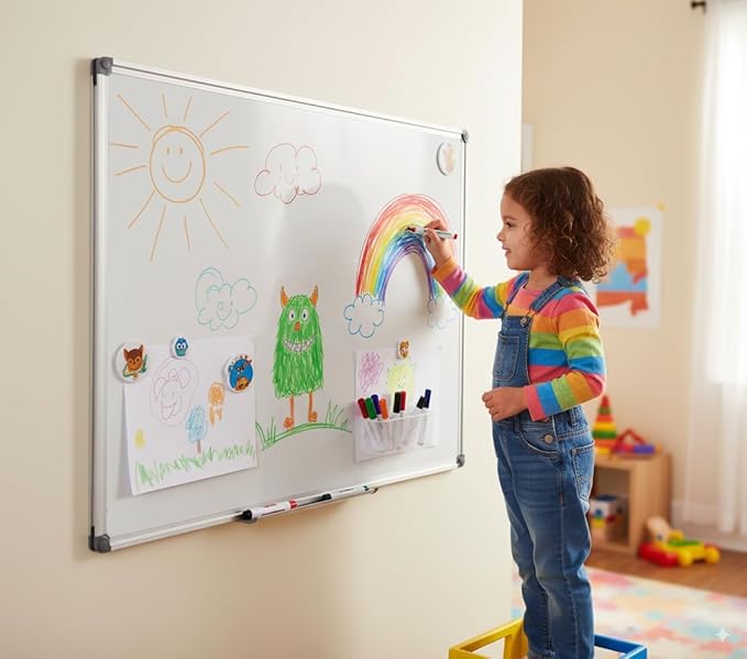 48" x 36" Magnetic Whiteboard for Wall Mount, Large Dry Erase Board - Image 7