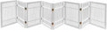 Pet Dog Gate Strong and Durable Freestanding Folding Acacia Hardwood Portable by Urnporium
