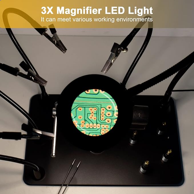 Magnetic Helping Hands Soldering Third Hand, PCB Circuit Board Holder - Image 6