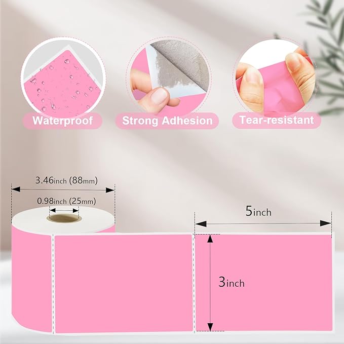 3 X 5 Inch Printable Waterproof Rectangle Color Coding Labels, 300 Per Roll - Image 2