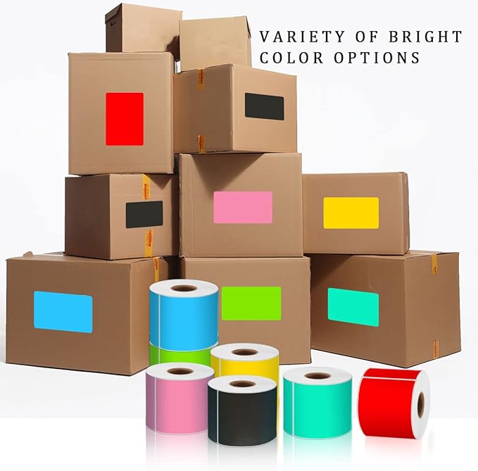 PARLAIM 3 X 5 Inch Rectangle Adhesive Color Coding Stickers, Square Aqua - Image 7