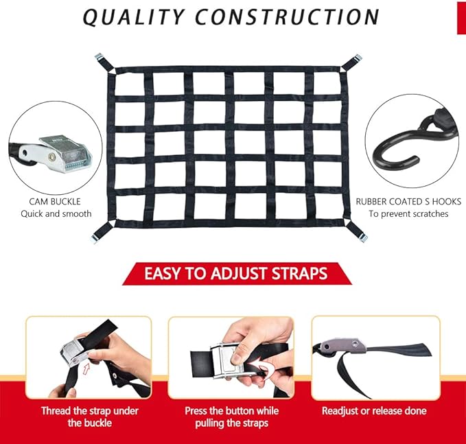 Surmountway Heavy Duty Cargo Net - Image 5