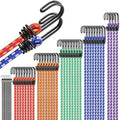 Bungee Cords Heavy Duty Outdoor: 40-Piece Premium Rubber Bungee Cords with Hooks in a Storage Jar Includes 10", 18", 24", 30", 36", 48" Bungee Cord for Camping, Tent, Fastening Items by ELEAD