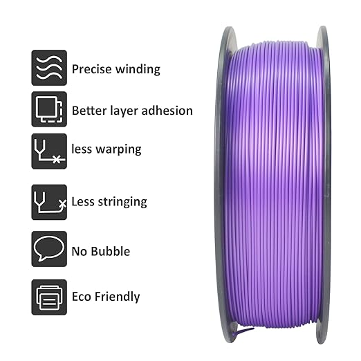 Geeetech Purple PLA 3D Printer Filament, 1kg Spool, Upgrade Tidy Winding - Image 5