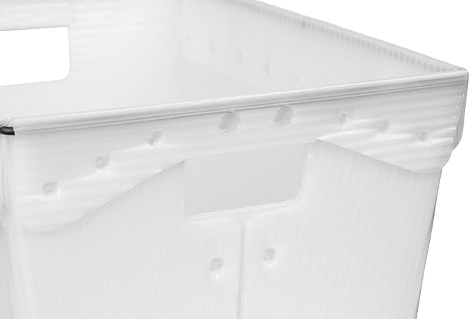 Hudson Exchange 18.25 x 13.25 x 11.75 Corrugated Space Age Handled Storage - Image 5