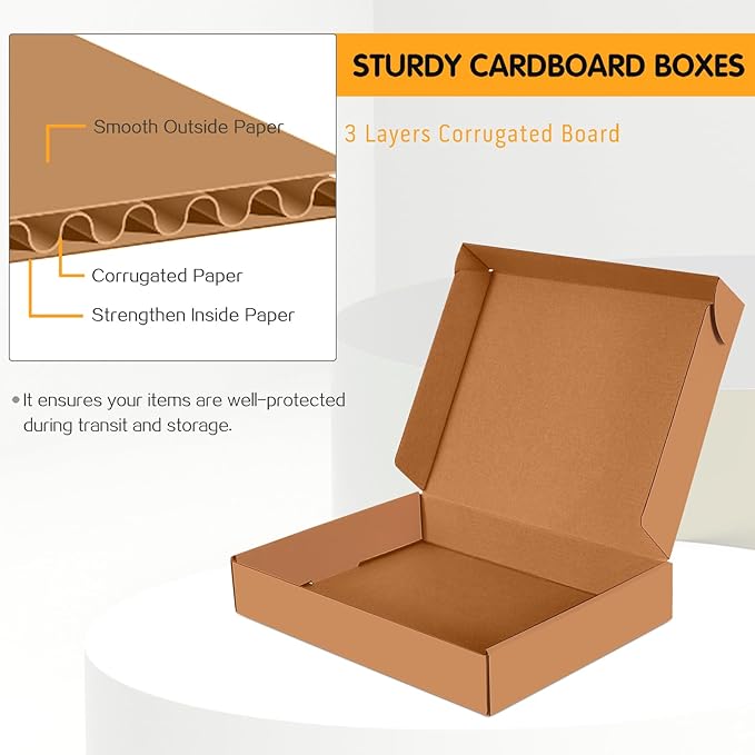 12x9x2 inch Small Shipping Boxes Set of 25 - Image 2