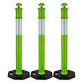 VEVOR 3 Pack Traffic Delineator Posts, 48 inches Traffic Safety Cones by VEVOR