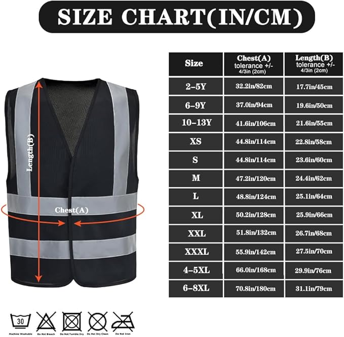 AYKRM 12 colour High visibility viz vest hi vis viz reflective work - Image 5