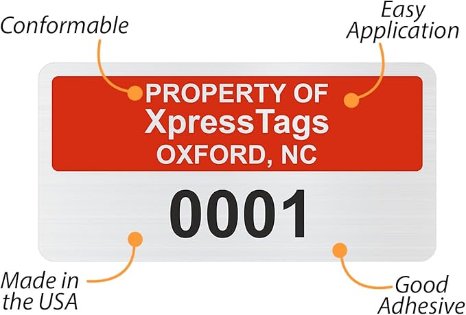 XpressTags 1" x 2" Custom Asset Tags - Image 7