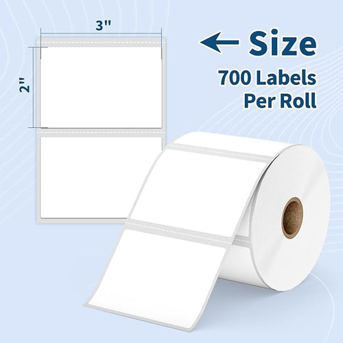 12 Rolls 3" x 2" Direct Thermal Labels - Image 2