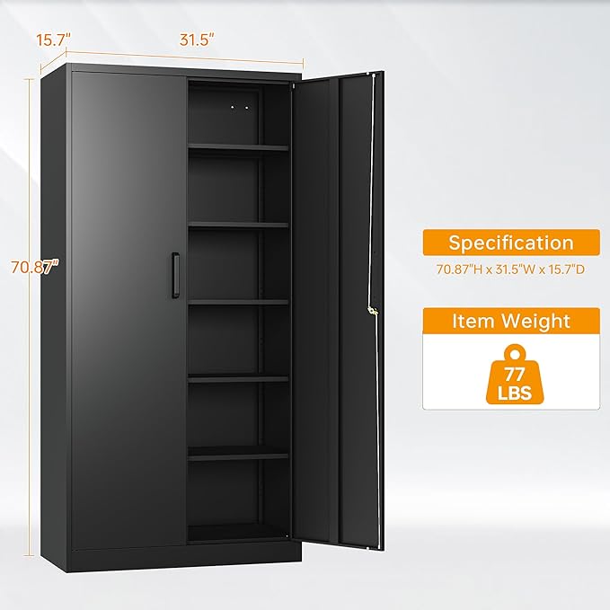 STANI Metal Garage Storage Cabinet - Image 3