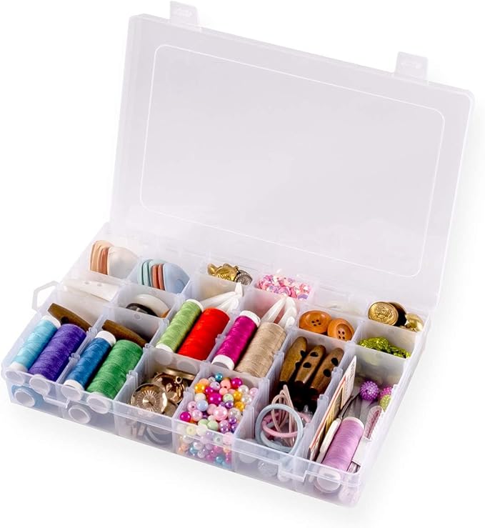 Plastic Organizer Container Box 36 Compartments Jewelry Storage Box - Image 6