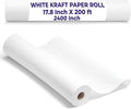 Purple Papers White Kraft Paper Roll | 17.8" x 200 ft Arts and Crafts Thick by PurplePapers