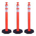 Reflective Rubber Base Traffic Delineator Post by OranclUS