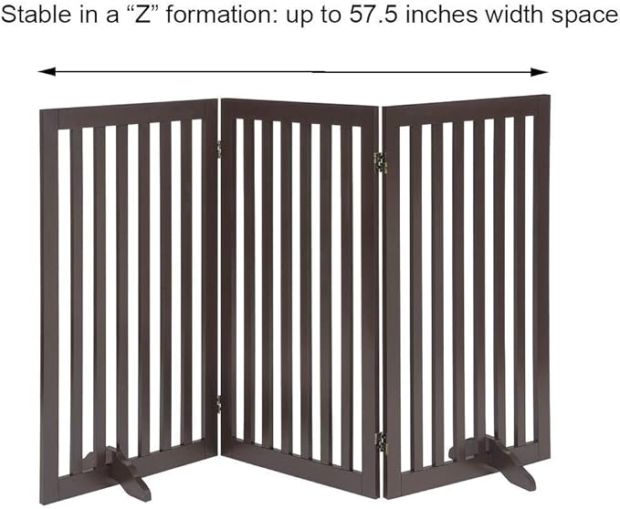 unipaws 36" H Free Standing Pet Gate - Image 5