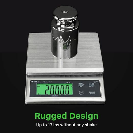 Polit Sun IP65 Waterproof Rechargeable Food Scale — 13lb/6kg High-Precision - Image 5